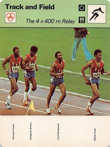 1977-79 Sportscaster Series 48 #48-10 The 4x400m Relay Front