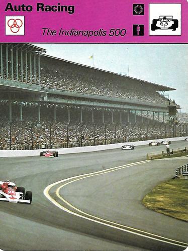 1977-79 Sportscaster Series 49 #49-03 The Indianapolis 500 Front