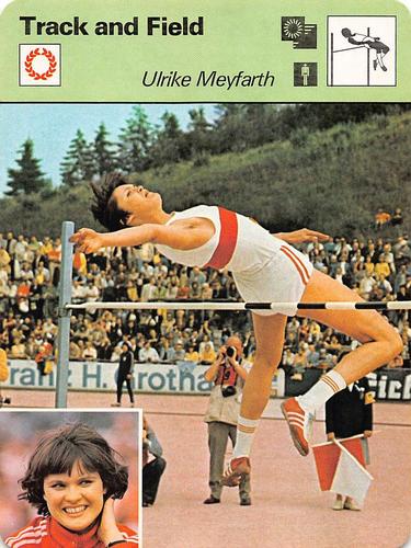 1977-79 Sportscaster Series 54 #54-18 Ulrike Meyfarth Front