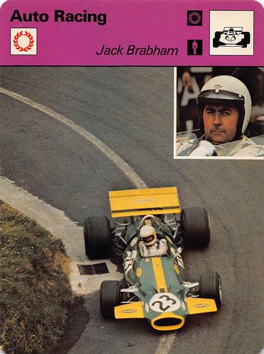 1977-79 Sportscaster Series 57 #57-19 Jack Brabham Front