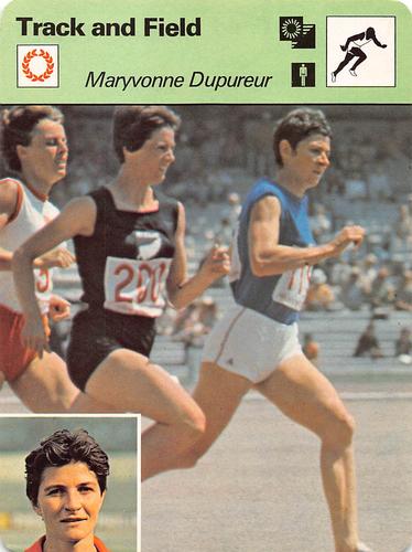 1977-79 Sportscaster Series 61 #61-15 Maryvonne Dupureur Front