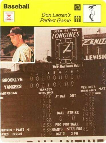 1977-79 Sportscaster Series 62 #62-04 Don Larsen's Perfect Game Front