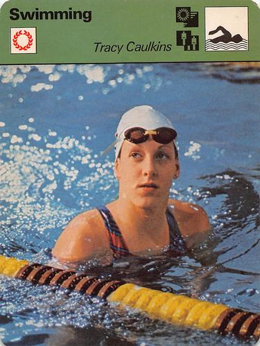 1977-79 Sportscaster Series 66 #66-02 Tracy Caulkins Front