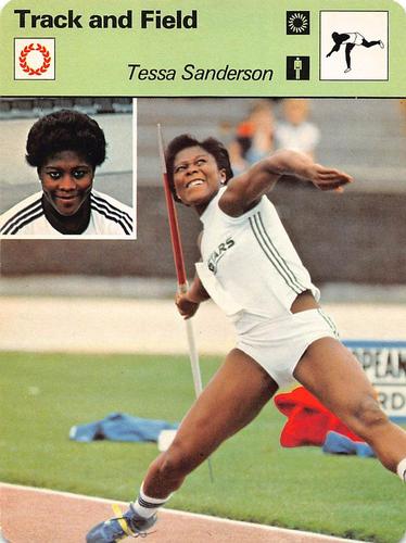 1977-79 Sportscaster Series 70 #70-15 Tessa Sanderson Front