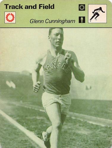 1977-79 Sportscaster Series 70 #70-17 Glenn Cunningham Front