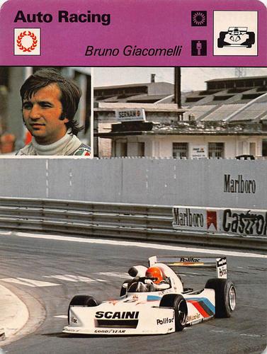 1977-79 Sportscaster Series 74 #74-08 Bruno Giacomelli Front