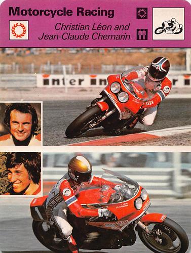 1977-79 Sportscaster Series 75 #75-20 Christian Leon and Jean-Claude Chemarin Front