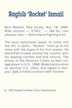 1992-93 Canadian Card News Repli-Cards #9 Raghib 
