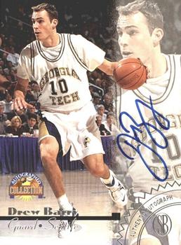 1996-97 Score Board Autographed Collection - Silver Foil Autographs #NNO Drew Barry Front