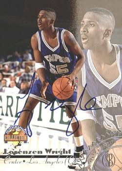 1996-97 Score Board Autographed Collection - Silver Foil Autographs #NNO Lorenzen Wright Front