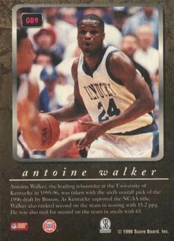 1996-97 Score Board Autographed Collection - Game Breakers #GB9 Antoine Walker Back