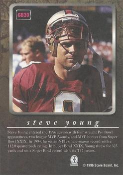 1996-97 Score Board Autographed Collection - Game Breakers #GB20 Steve Young Back