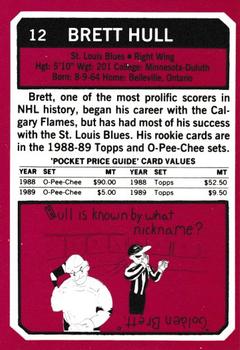 1993 SCD Sports Card Pocket Price Guide #12 Brett Hull Back