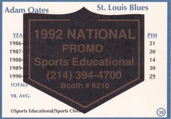 1991 Sports Educational Magazine - 1992 NSCC Promo #38 Adam Oates Back