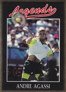 1991 Legends Sports Memorabilia - Gold #48 Andre Agassi Front
