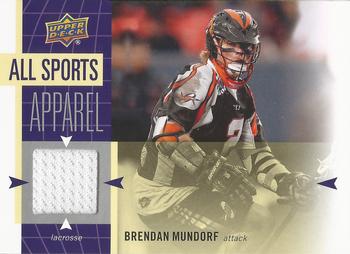 2011 Upper Deck World of Sports - All Sports Apparel #AS-MU Brendan Mundorf Front
