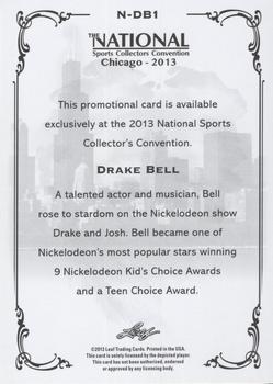 2013 Leaf National Convention #N-DB1 Drake Bell Back