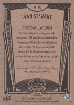 2015 Upper Deck Goodwin Champions - Memorabilia #M-IS Ivan Stewart Back