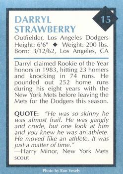 1991 Tuff Stuff Magazine #15 Darryl Strawberry Back