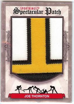 2012 Sportkings Series E - Spectacular Patch #SP-68 Joe Thornton Front