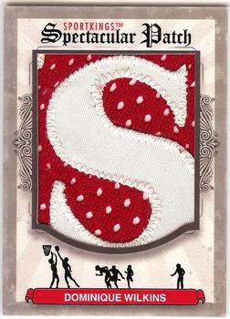 2012 Sportkings Series E - Spectacular Patch #SP-94 Dominique Wilkins Front