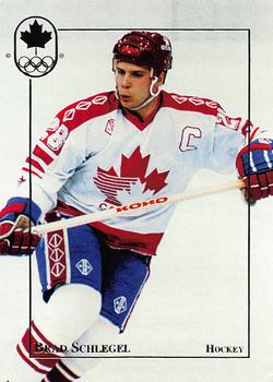 1992 BNA Canadian Winter Olympic Medal Winners #31 Brad Schlegel Front