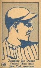 1928 W513 #66 Joe Dugan Front
