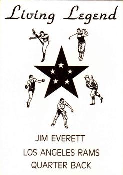 1990 Living Legends Gray (unlicensed) #NNO Jim Everett Back