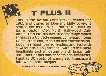 1968 Topps Milton Bradley Win-A-Card #5 T Plus II Back