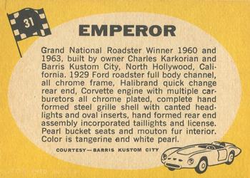 1968 Topps Milton Bradley Win-A-Card #31 Emperor Back