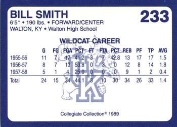 1989-90 Collegiate Collection Kentucky Wildcats #233 Bill Smith Back
