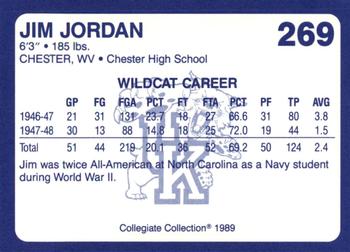 1989-90 Collegiate Collection Kentucky Wildcats #269 Jim Jordan Back