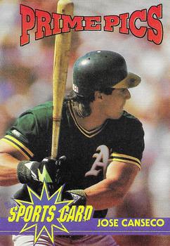 1992 The Sports Card Review & Value Line Prime Pics #3 Jose Canseco Front