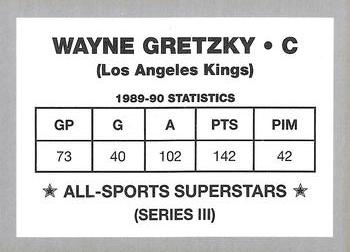 1989-90 All-Sports Superstars Series 1-4 (unlicensed) #NNO Wayne Gretzky Back