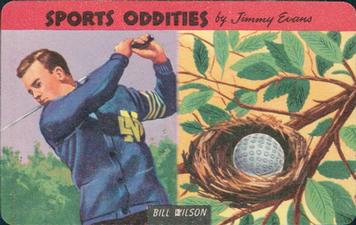 1954 Quaker Oats Sports Oddities #9 Bill Wilson Front