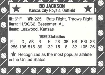 1989 American Flag (unlicensed) #NNO Bo Jackson Back