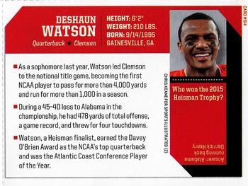 2016 Sports Illustrated for Kids #514 Deshaun Watson Back
