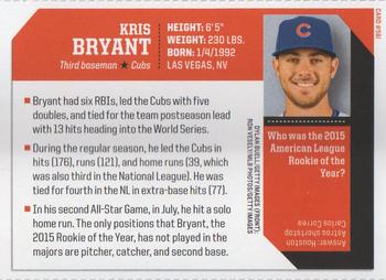 2016 Sports Illustrated for Kids #581 Kris Bryant Back