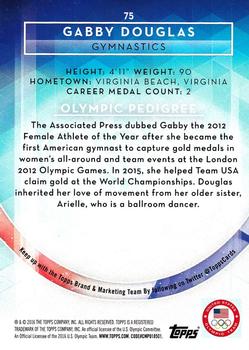2016 Topps U.S. Olympic & Paralympic Team Hopefuls #75 Gabby Douglas Back
