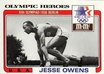 1983-84 Topps M&M's Olympic Heroes #31 Jesse Owens Front