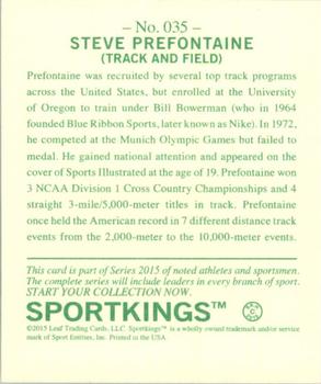 2015 Leaf Sportkings #35 Steve Prefontaine Back