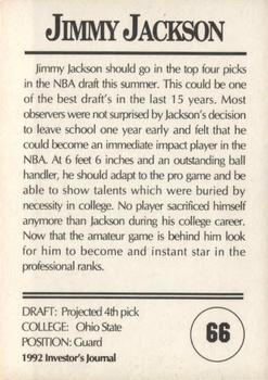 1992 Investor's Journal #66 Jim Jackson Back