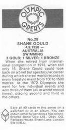 1988 Brooke Bond Olympic Greats #29 Shane Gould Back