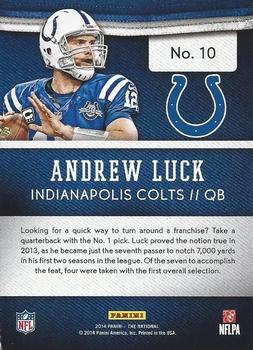 2014 Panini The National Convention #10 Andrew Luck Back