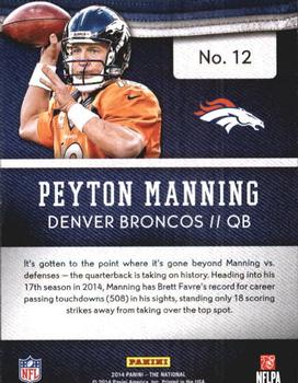 2014 Panini The National Convention #12 Peyton Manning Back