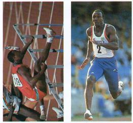 1992 Brooke Bond Olympic Challenge (Double Cards) #35-36 Linford Christie / Colin Jackson Front