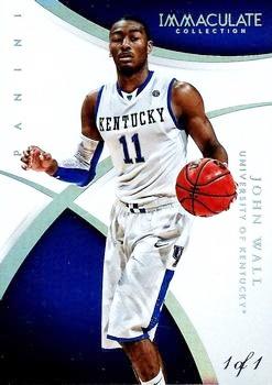 2015 Panini Immaculate Collection Collegiate - Platinum #60 John Wall Front