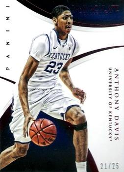 2015 Panini Immaculate Collection Collegiate - Red #9 Anthony Davis Front
