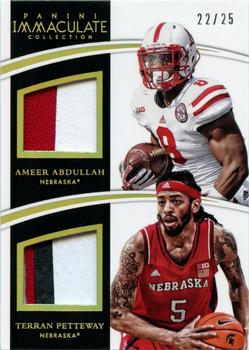 2015 Panini Immaculate Collection Collegiate - Combos Prime #30 Ameer Abdullah / Terran Petteway Front