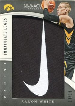 2015 Panini Immaculate Collection Collegiate - Immaculate Logos #56 Aaron White Front